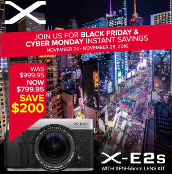 BLACK FRIDAY FUJI STEALS :: Fuji X-E2s Only $499 (exp. Nov. 28) + More ...