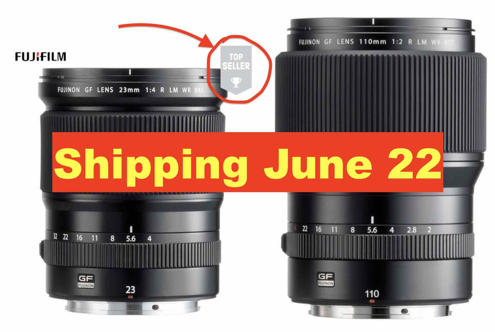 Fujinon GF 23mm F4 + GF 110mm F2 + Accessories Start Shipping on June ...