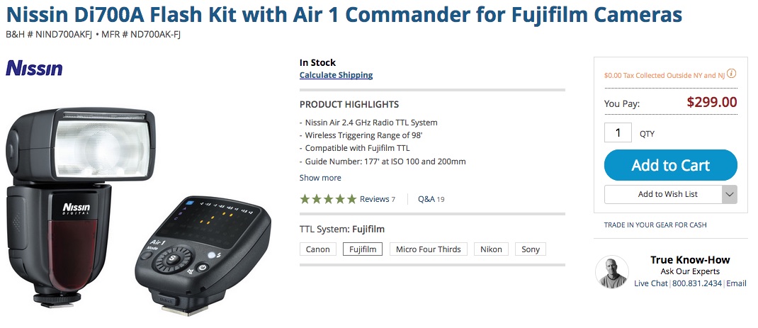 nissin air 1 commander fujifilm