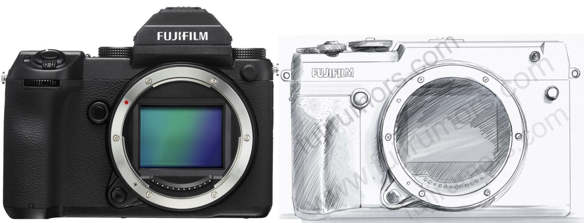 Wieg in stand houden instinct Fujifilm GFX 50R vs Fujifilm GFX 50S, Hasselblad X1D, Fujifilm X-T3 and  X-E3 Size Comparison - Fuji Rumors