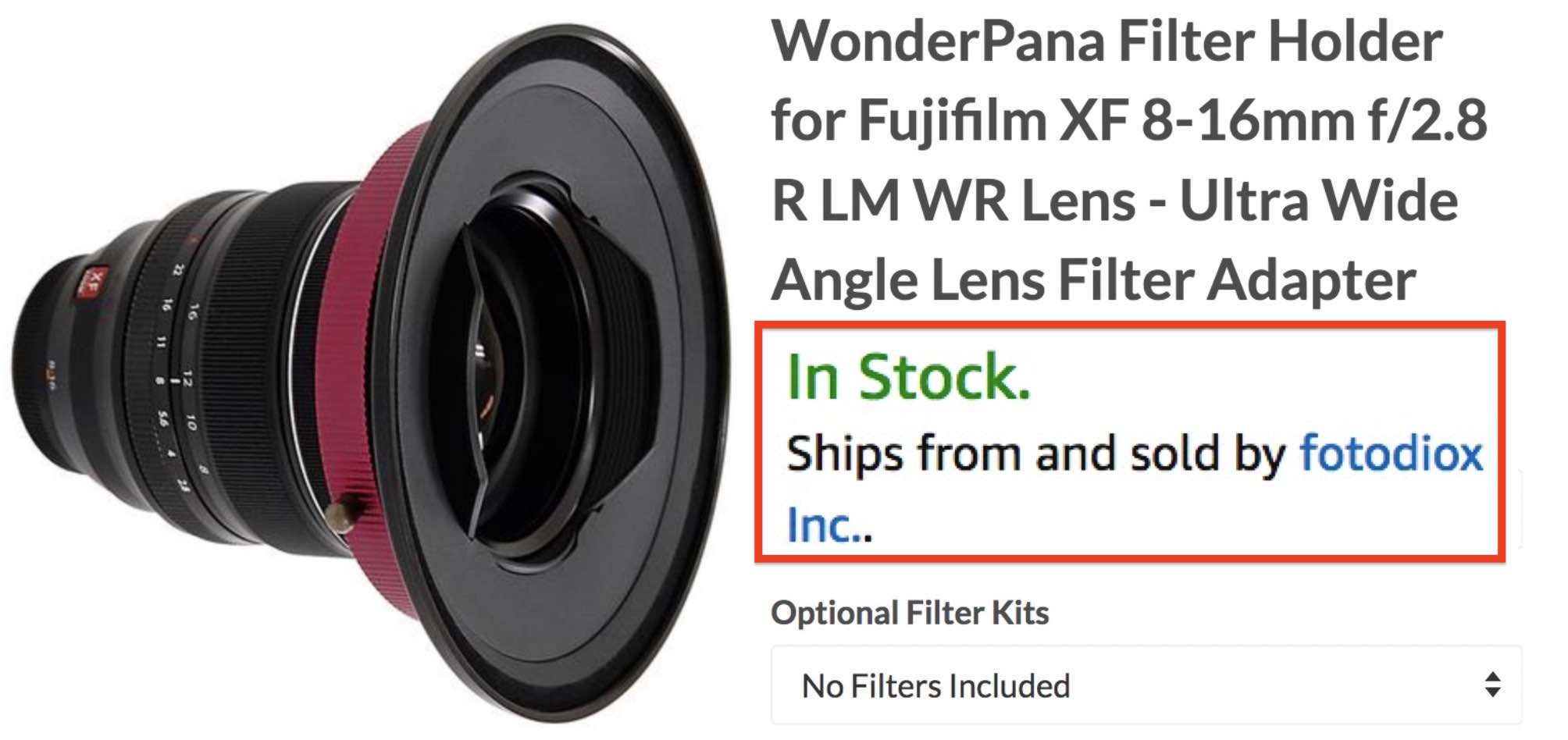 Fotodiox And Lee Filters Fujinon Xf 8 16mm F2 8 Filter Holder Fuji Rumors