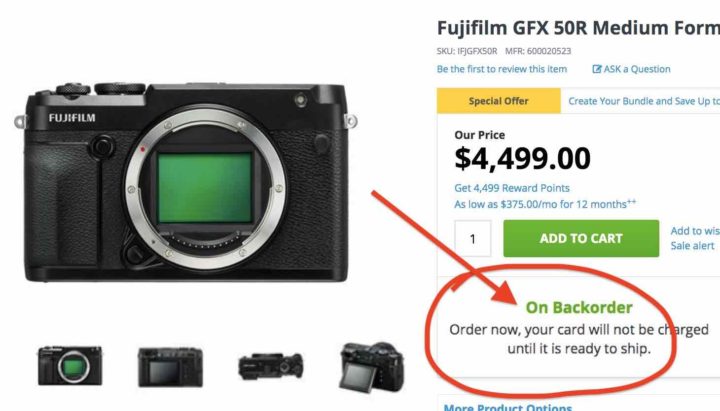 Fujifilm GFX50R Owner's Manual Released. Good Sales, Slow Shipping ...
