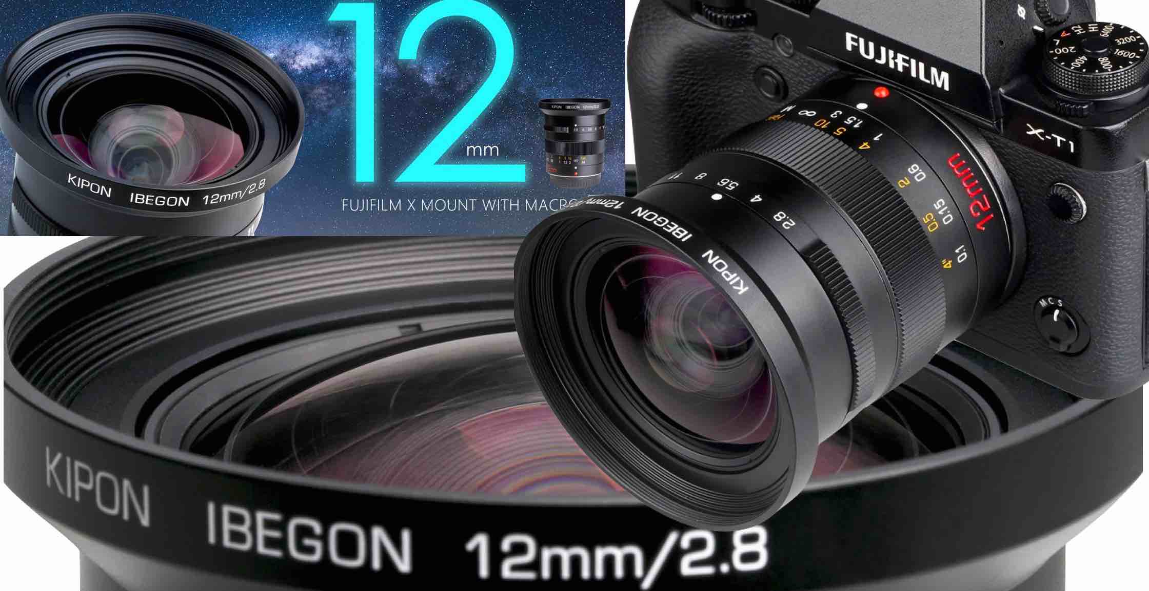 voering Gelovige Betasten Kipon IBEGON 12mm f/2.8 for APS-C Announced - Fuji Rumors