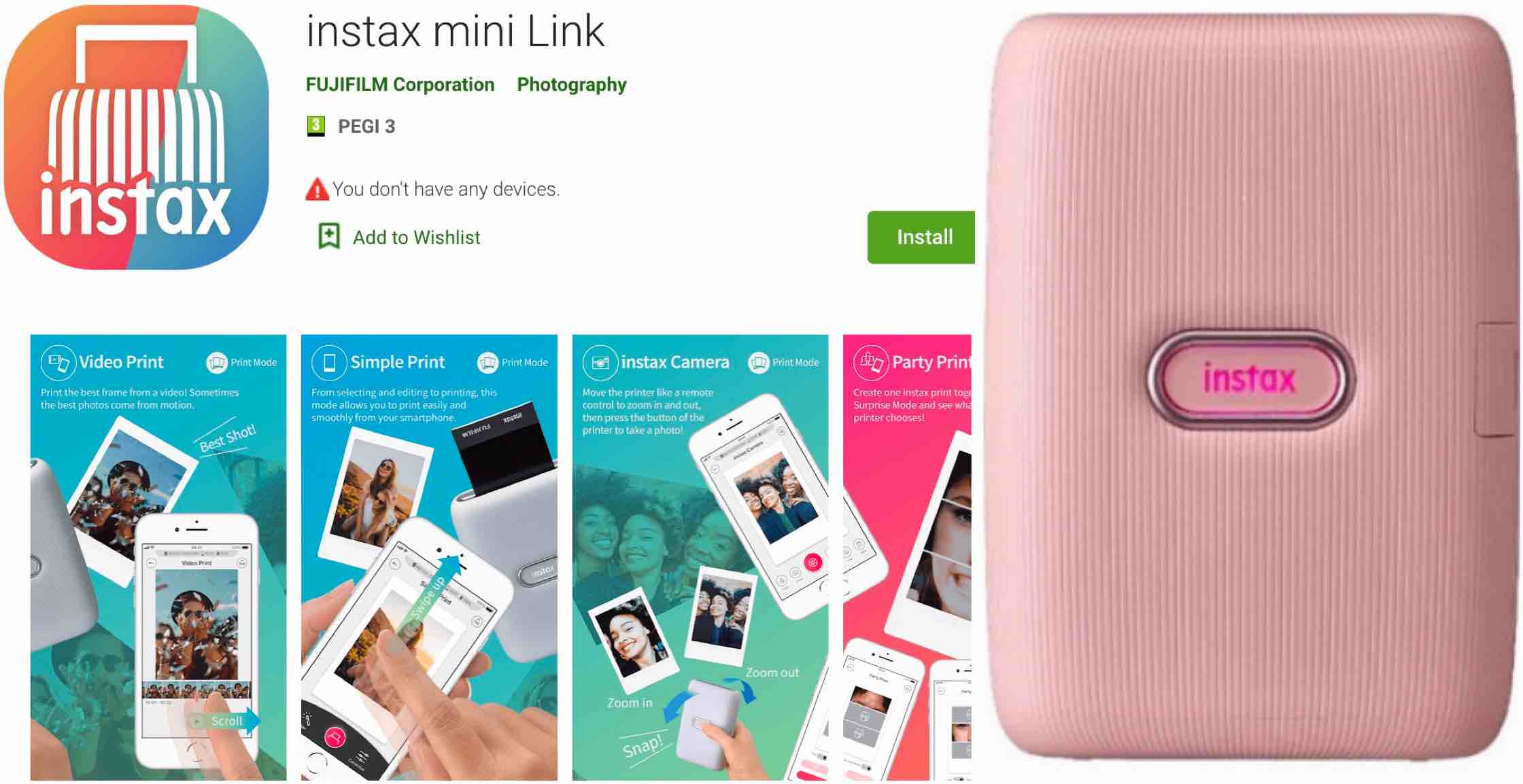 Fujifilm launches new app for “instax mini Link”
