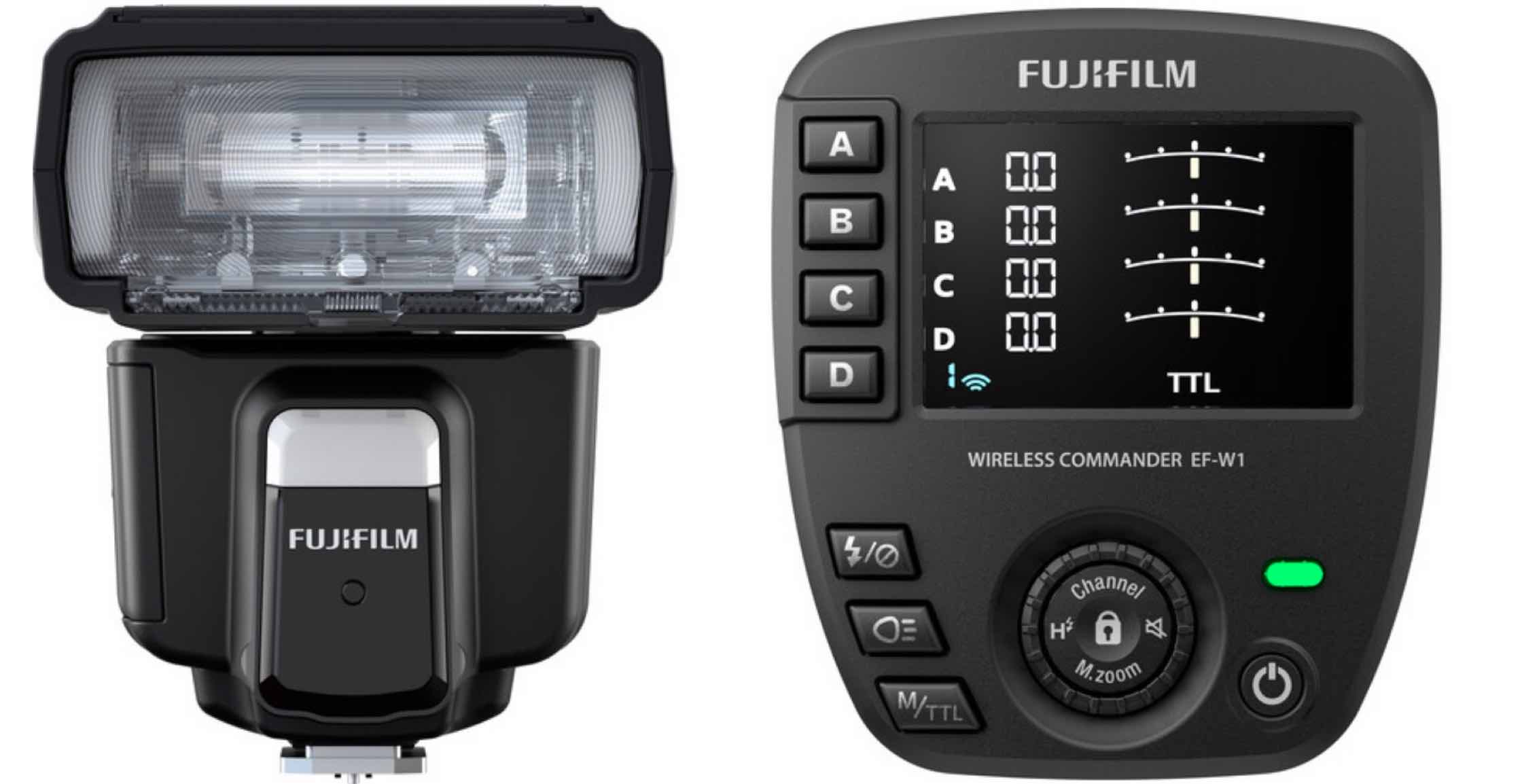 Fujifilm EF-60 Flash and EF-W1 Commander Shipping August 28 - Fuji