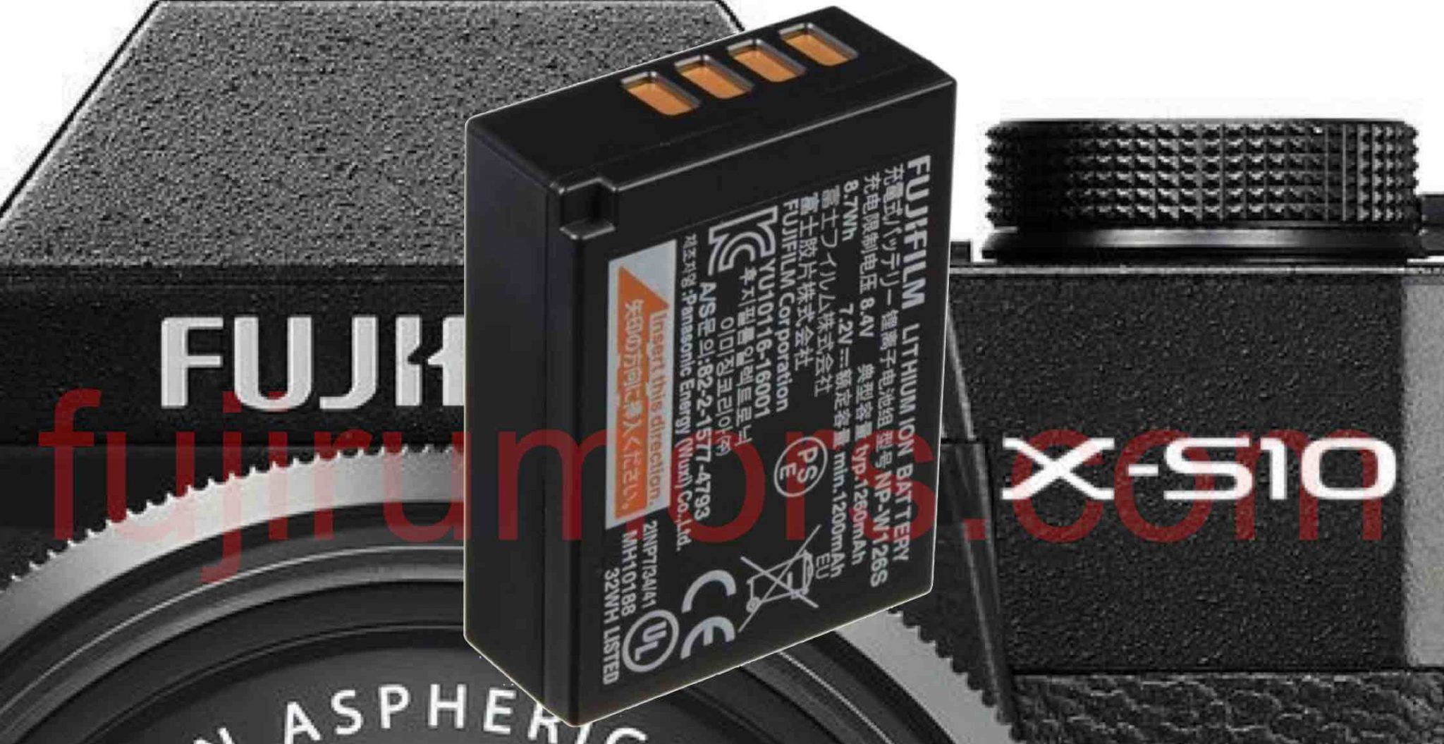 Fujifilm X-S10 Coming with NP-W126S Battery - Fuji Rumors