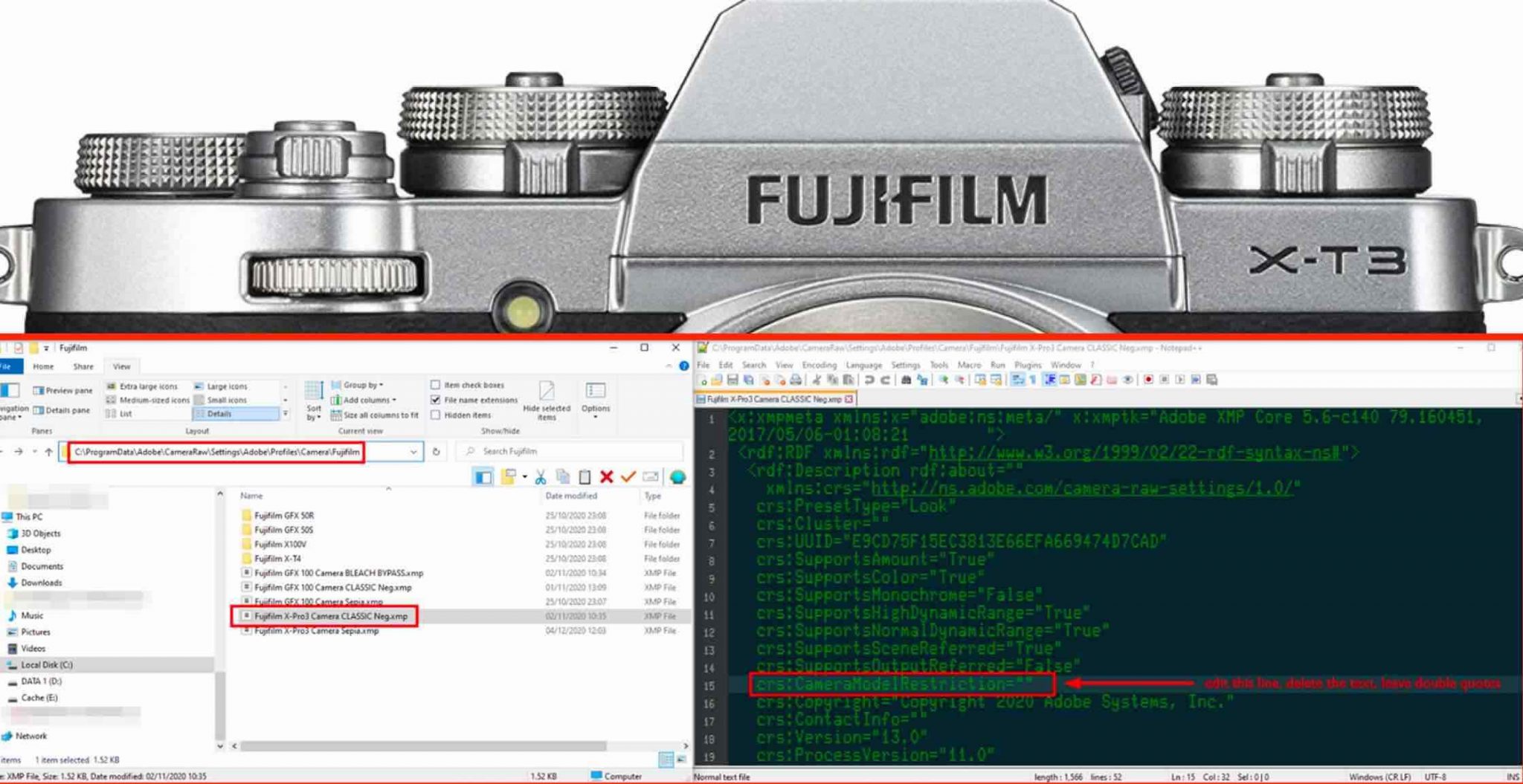 iridient developer fuji film simulations