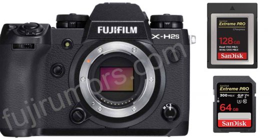 Fujifilm X-H2S With CFexpress Type B And SD-Card Slot - Fuji Rumors