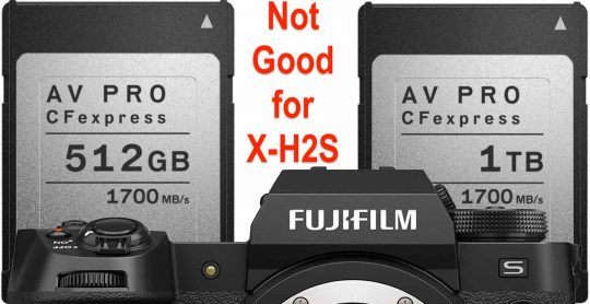 Do NOT Use These AngelBird CFexpress Cards On Fujifilm X-H2S - Fuji Rumors