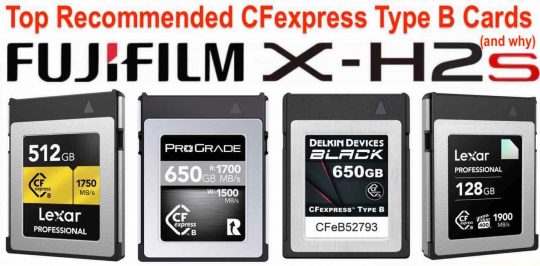 Fujifilm Recommended CFexpress Type B Cards: Why These Four Cards Are ...