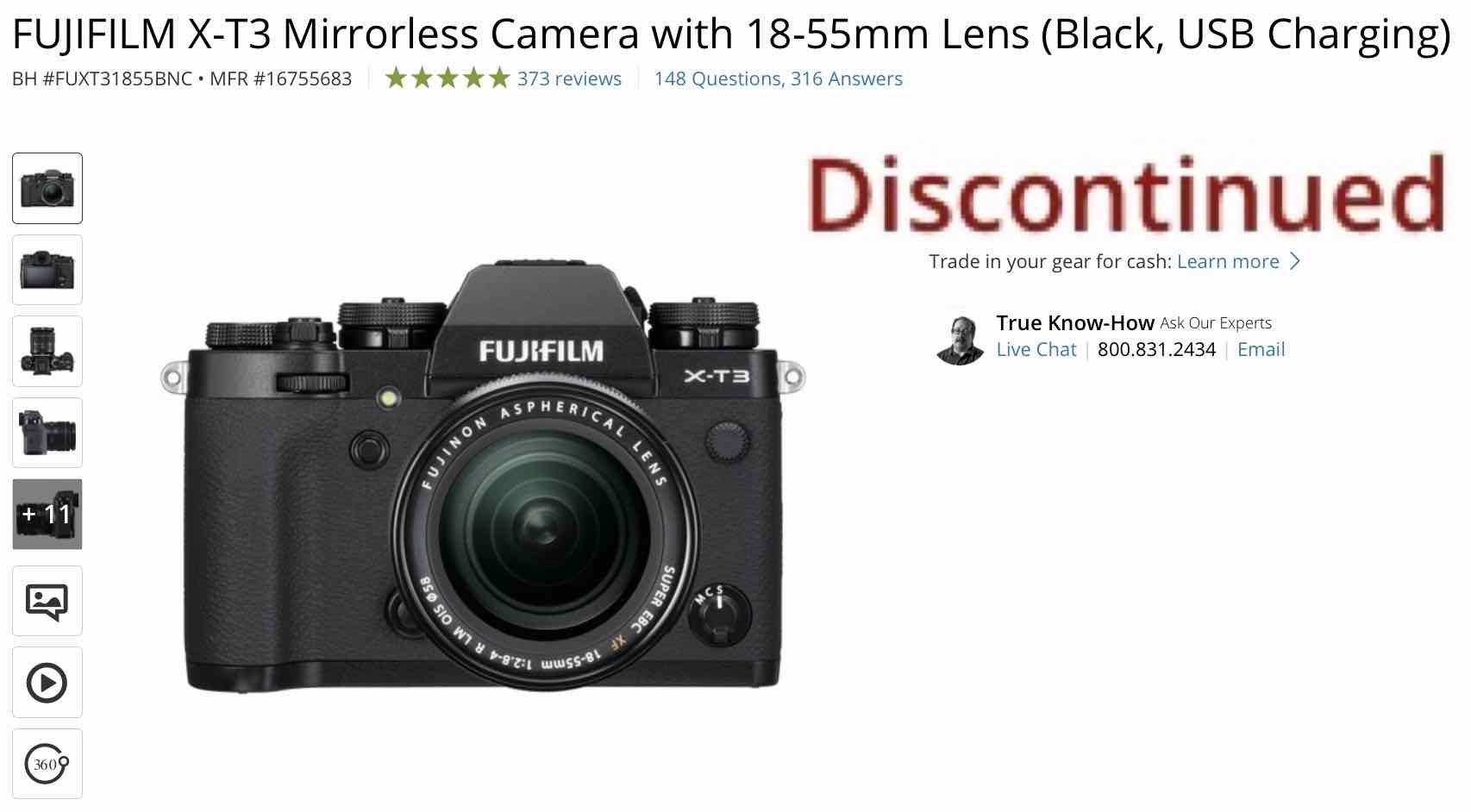 Fujifilm X-T3 Discontinued (but it Resisted 2+ Years After it Was