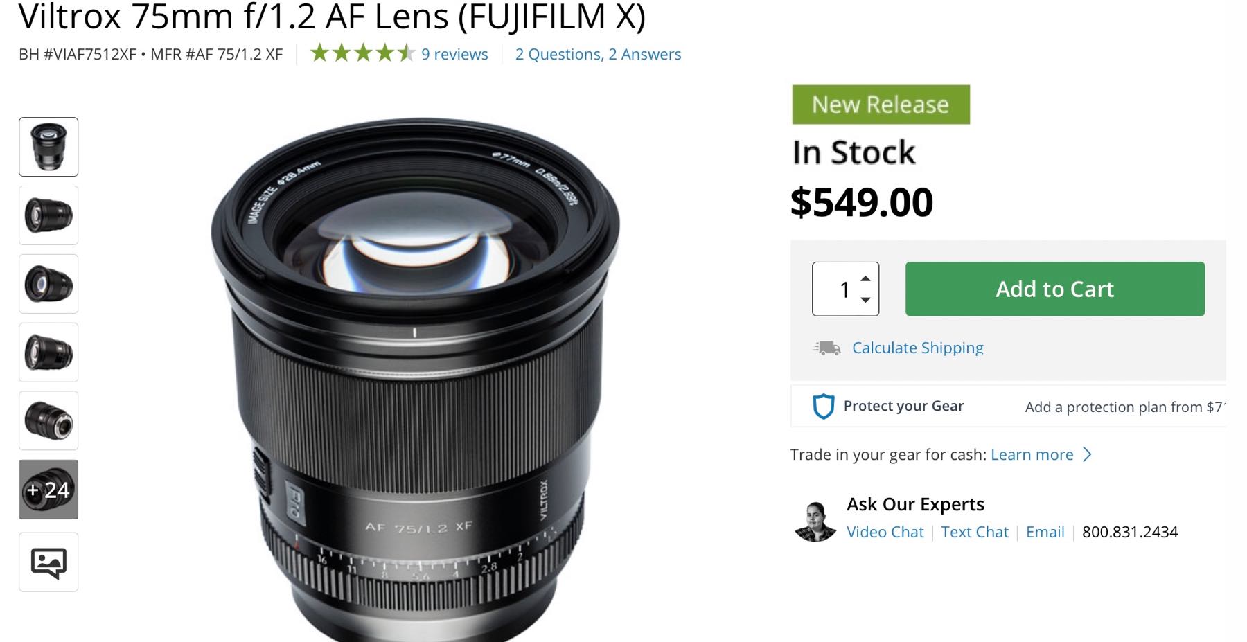 Viltrox 75mm F 1 2 Af In Stock At Bhphoto Fuji Rumors