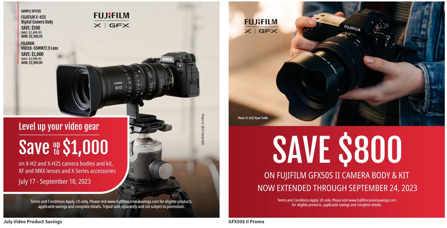 LAST DAYS to Save up to $1,000 on X series Gear - Fuji Rumors