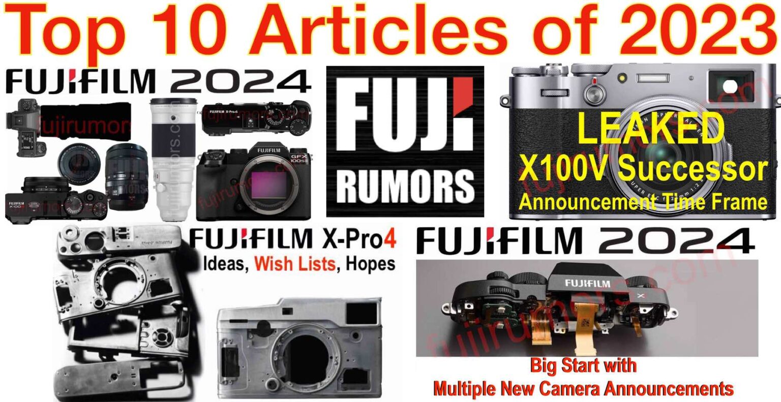 Top 10 FujiRumors Articles of 2023 Fujifilm XPro4 Wishlist, What to