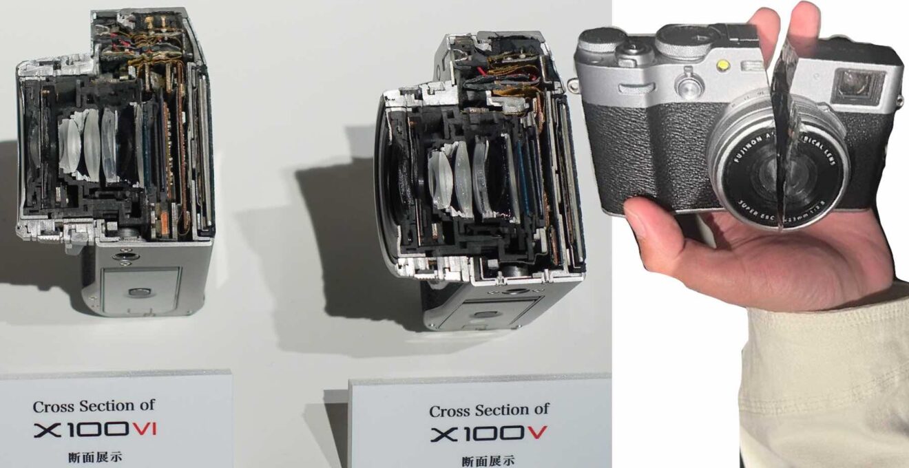 Fujifilm X100VI Cut In Half (vs X100V) And IBIS Unit Size Compared ...